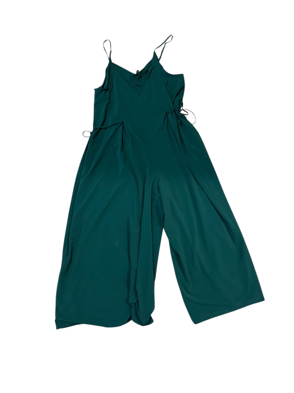 Athleta Teal Green Spaghetti-Strap Wide Leg Jumpsuit - Picture 9 of 9